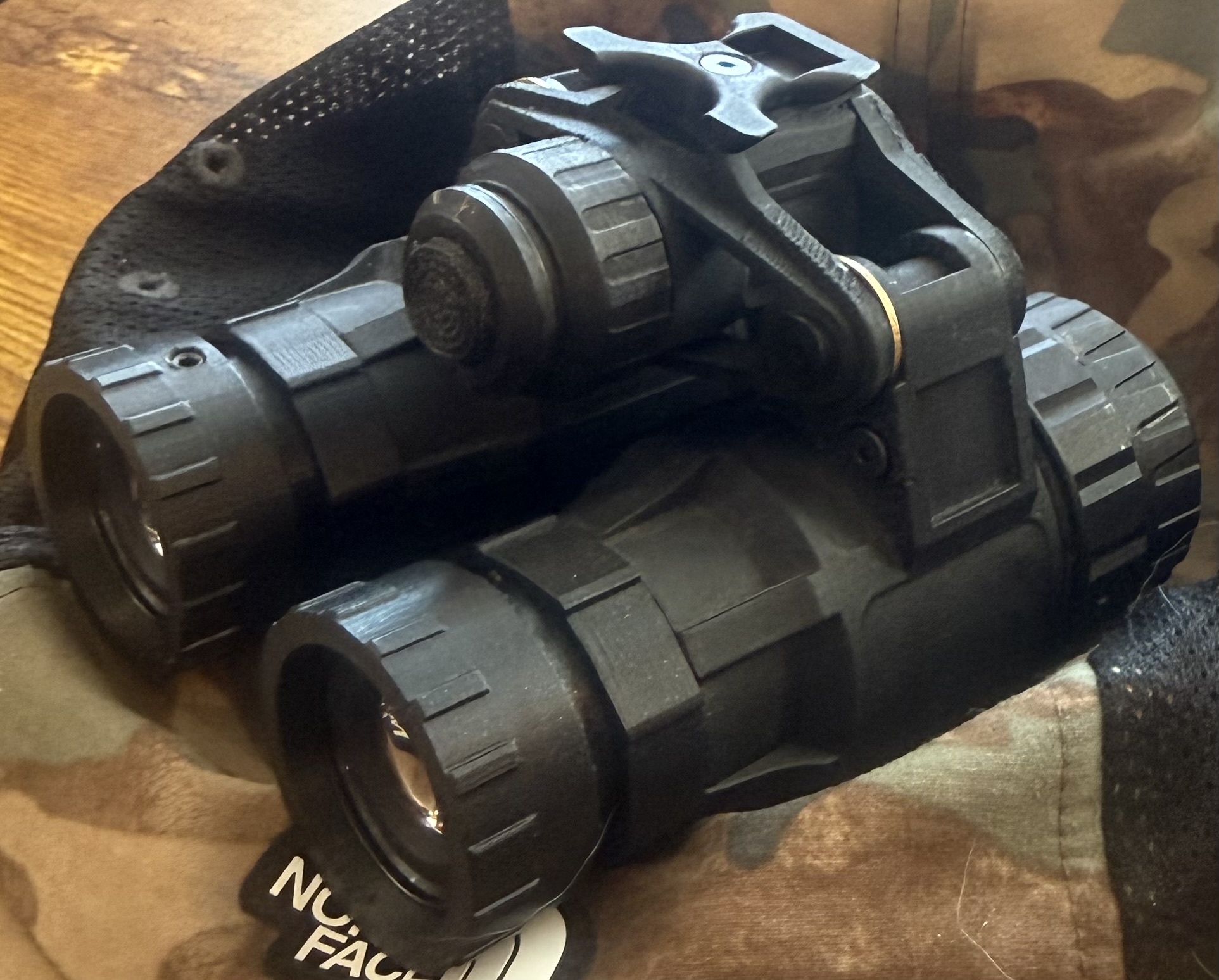 Printed housing with night vision components assembled